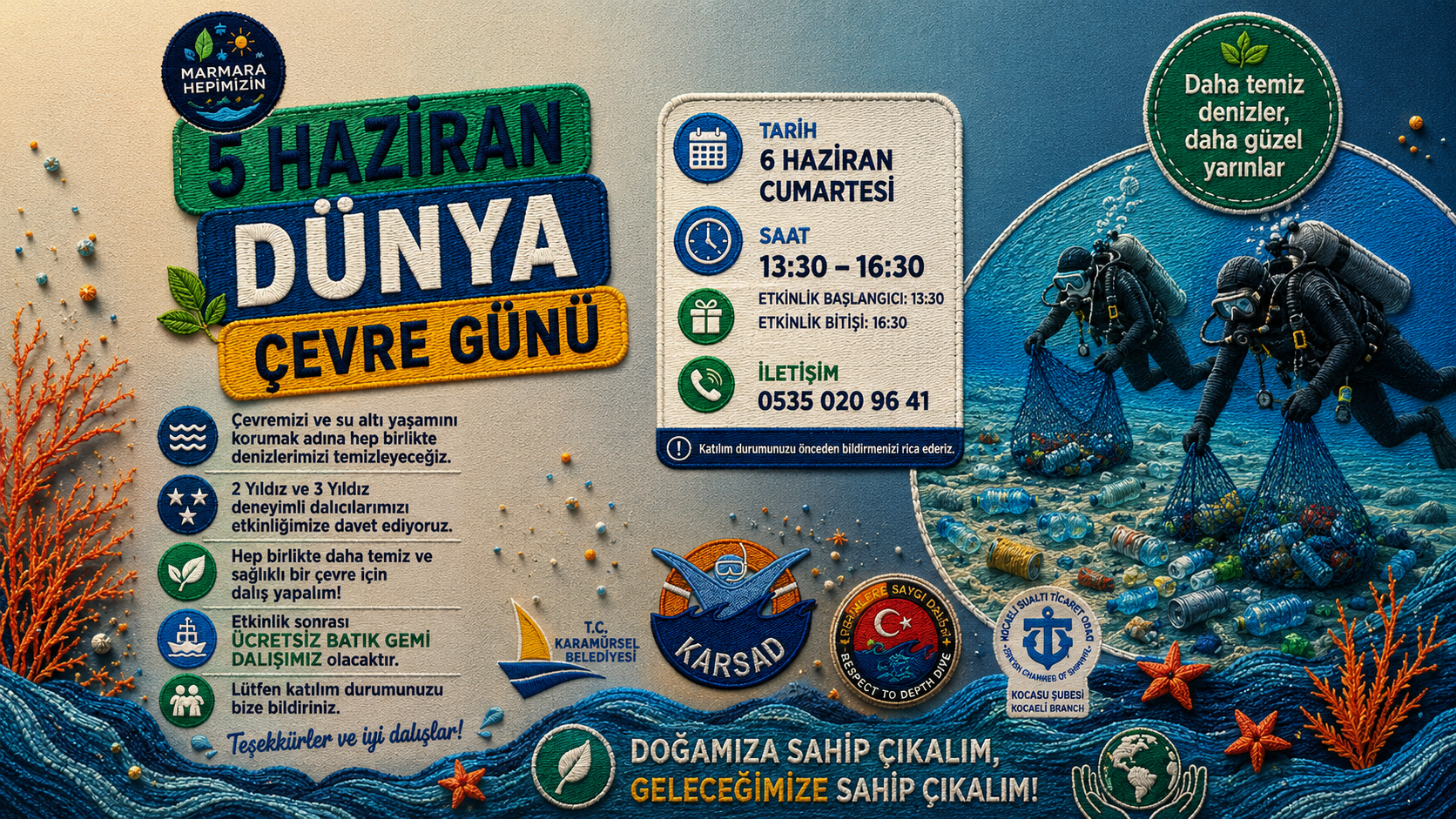 5 Haziran Dünya Çevre Günü – Deniz Temizliği Etkinliği
