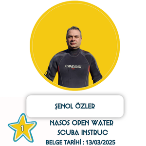 KARSAD NASDS Open Water Scuba Instructor Şenol Özler